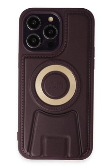 CepteToptan iPhone 13 Pro Max Kılıf Merkür Magneticsafe Standlı Kapak - Derin Mor - DROPX9451-5679