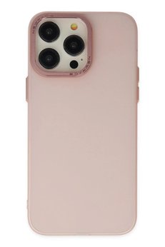 CepteToptan iPhone 13 Pro Max Kılıf Modos Metal Kapak - Pembe - DROPX1622-6742