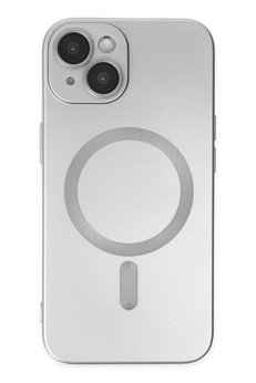 CepteToptan iPhone 14 Plus Kılıf Moshi Lens Magneticsafe Silikon - Gümüş - DROPX6375-6869