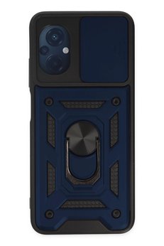 CepteToptan Xiaomi Poco M5 Kılıf Pars Lens Yüzüklü Silikon - Lacivert - DROPX1069-5473