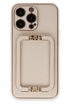 CepteToptan iPhone 13 Pro Kılıf Coco Elit Kapak - Gold - DROPX7593-3080