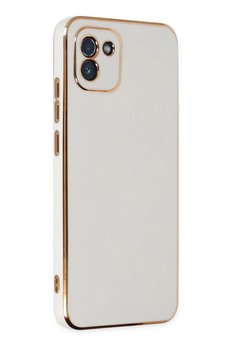 CepteToptan Newface Samsung Galaxy A03 Kılıf Volet Silikon - Beyaz