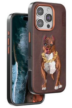 CepteToptan iPhone 16 Pro Perma Desenli Kapak - Kahverengi - DROPX9158-6091