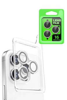 CepteToptan iPhone 16 Pro Max Raze Metal Kamera Lens - Beyaz - DROPX1218-6173