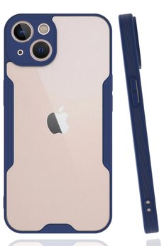 CepteToptan iPhone 14 Plus Kılıf Platin Silikon - Lacivert - DROPX8593-3631