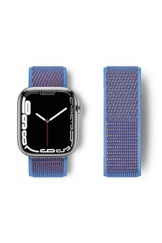 CepteToptan Apple Watch 42mm Hasırlı Cırtcırtlı Kordon - Mor - DROPX2906-4160