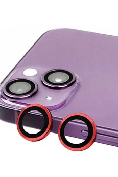 CepteToptan iPhone 13 Raze Metal Kamera Lens - Kırmızı - DROPX8164-1603