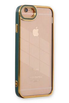 CepteToptan iPhone 6 Kılıf Liva Lens Silikon - Yeşil - DROPX6454-7538