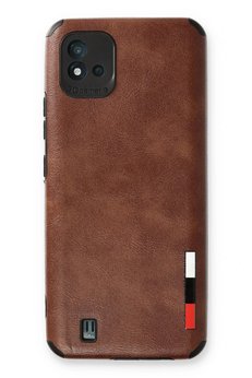 CepteToptan Realme C11 2021 Kılıf Loop Deri Silikon - Kahverengi - DROPX9191-4747