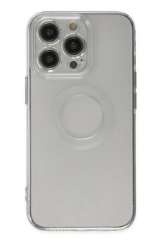 CepteToptan iPhone 14 Pro Kılıf Santa Lens Silikon - Şeffaf - DROPX6660-8006
