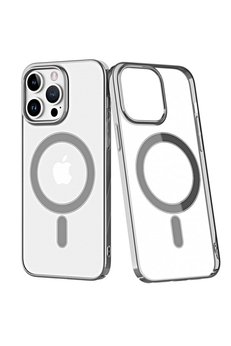 CepteToptan iPhone 14 Pro Max Kılıf Element Magneticsafe Sert Kapak - Gümüş - DROPX7786-8660
