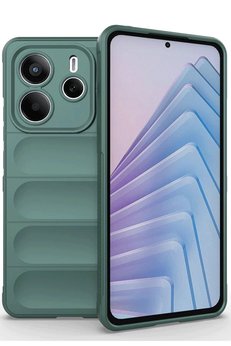 CepteToptan Newface Xiaomi Redmi Note 14 4G Kılıf Optimum Silikon - Koyu Yeşil