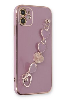CepteToptan iPhone 12 Kılıf Esila Silikon - Mor - DROPX3972-4929