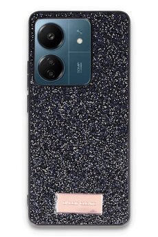 CepteToptan Xiaomi Redmi 13C Bright Simli Kapak - Siyah - DROPX9507-6504