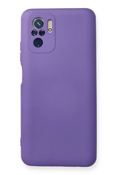 CepteToptan Xiaomi Redmi Note 10 Kılıf Nano içi Kadife Silikon - Mor - DROPX9748-3885