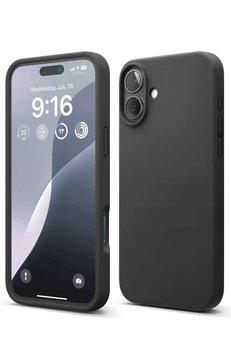 CepteToptan iPhone 16 Plus Kılıf Nano içi Kadife Silikon - Siyah - DROPX3993-3812