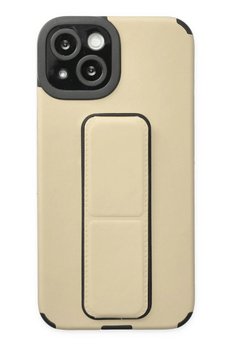 CepteToptan iPhone 14 Plus Kılıf Mega Standlı Silikon - Gold - DROPX1111-3891