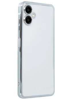 CepteToptan Samsung Galaxy A06 Kılıf Lensli Silikon - Gümüş - DROPX9150-5626