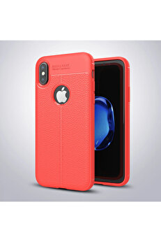 gizmurstore İphone X Xs Litchi Tam Koruma Soft Silikon Kılıf-(5775) - GMS9753-1824