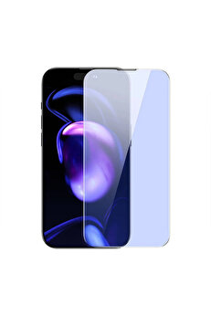 Najmaddin Crystal iPhone 15 Pro Max Uyumlu Full Koruma Anti Mavi Işık Tempered Cam Ekran Koruyucu 2