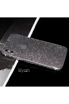 CepteToptan Ally İPhone X Xs Parlak Simli 360 Full Kaplama Sticker-(1903) - DROPX1482-4503