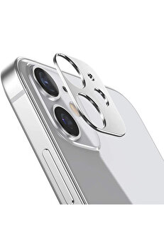 CepteToptan İPhone 12 Mini 3D Metal Kamera Koruyucu Metal Lens-(1903) - DROPX3144-1816