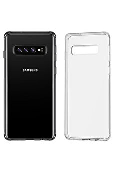 gizmurstore Galaxy S10 Simple Ultra İnce Kamera Korumalı Silikon Kılıf-(5775) - GMS8149-9499