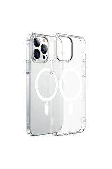gizmurstore Crystal iPhone 12 Pro Max Kılıf Magsafe Uyumlu Manyetik Kılıf-(5775) - GMS9617-2712