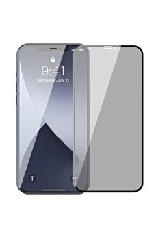 gizmurstore İPhone 12 mini Ekran Koruyucu 023mm Anti Spy Çerçeveli Tempered Cam Ekran Koruyuc - GMS1790-7990