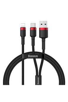 CepteToptan Cafule 2in1 Type C PDHızlı Şarj+iPhone Hızlı USB Şarj Kablosu-(1903) - DROPX4237-3543