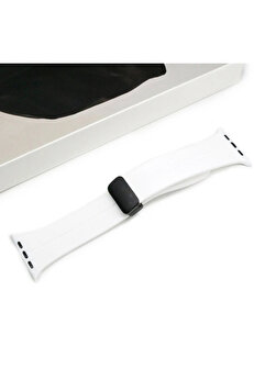CepteToptan Ally Apple Watch 7-8 41mm 6-5-4 40mm Manyetik Uçlu Silikon Kayış Kordon 3-2-1 - DROPX8682-5905