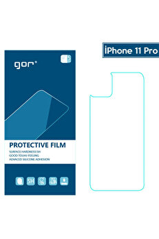 CepteToptan GOR İPhone 11 Pro 5.8 Çizilmez Arka Koruyucu Jelatin 5 Adet Set-(1903) - DROPX9671-1165