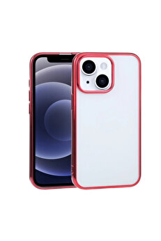 gizmurstore iPhone 13 Mini 5.4inç Lazer Kaplama Renkli Kenar Şeffaf Kılıf-(5775) - GMS7024-7302