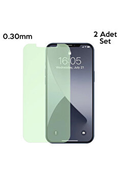 gizmurstore İPhone 12 Mini 0.30mm Full Tempered Cam Ekran Koruyucu 2Set Anti-Bluelight-(5775) - GMS6592-4306