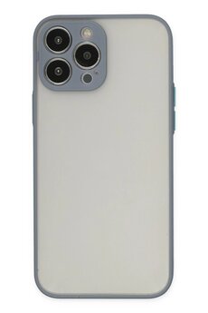 Toptan Bulurum iPhone 14 Pro Kılıf Montreal Silikon Kapak - Gri