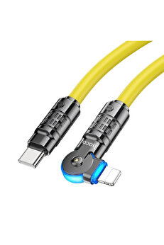 CepteToptan HOCO U118 Döner Başlıklı PD to iPhone Lightning Hızlı Şarj ve Veri Kablos - NEO8275-8803