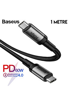 NURTON Cafule series Type-C PD3.1 Gen1 60W(20V/3A) 5Gbps Usb Şarj Kablasu 1metre-(5775) - 4402939418-9938