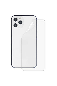 gizmurstore İPhone 12 Pro Max 6.7 Membran Nano Hidrojel Film Arka Koruyucu hayalet Arka Koruyuc - GMS6751-5533