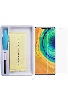 gizmurstore Huawei Mate 30 Pro Full Liquid+UV Işık 3d Kırılmaz Cam Ekran Koruyucu-(5775) - GMS1066-5010