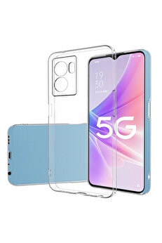 gizmurstore Ally OPPO A57 (2022) Kılıf Kamera Korumalı Ultra İnce Şeffaf Silikon Kılıf-(5 - GMS7740-2265