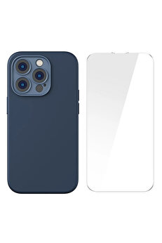 gizmurstore Liquid Silica Gel iPhone 14 Pro 6.1 Magsafe Silikon Kılıf + Tempered Ekran Koruyuc - GMS4102-1217