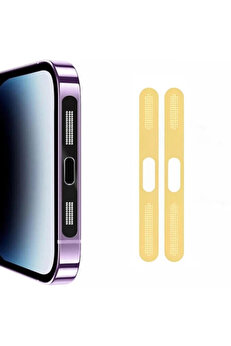 CepteToptan Ally iPhone 14 İçin Anti-Dust Toz Ve Kir Önleyici Sticker 2 Adet Set-(1903) - DROPX1219-3508