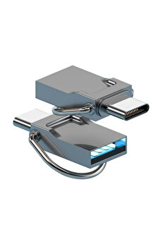 Mobil Dünyası ALLY 64GB Type-c Usb Uyumlu Otg Flash Bellek - USB 2.0 100MB/S Flash Disk-(5775) - TMS7217-9935