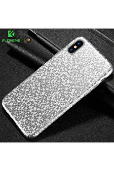 CepteToptan Floveme İPhone X- XS Mozaik Ultra Slim Premium Pc Fit Kılıf-(1903) - DROPX1491-3711