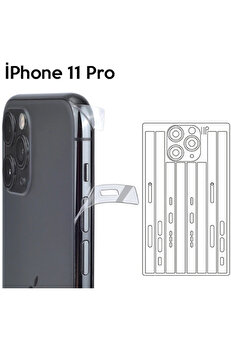 gizmurstore İPhone 11 Pro 5.8 Hidrojel Hayalet Yan Alt Üst Kamera Kaplama Film-(5775) - GMS2943-5622