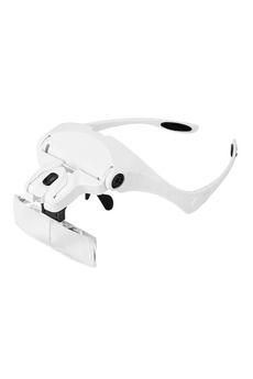 gizmurstore ALLY 9892B2 Yedek Lensli Led Işıklı Kafa Büyüteçi-(5775) - GMS3648-3617