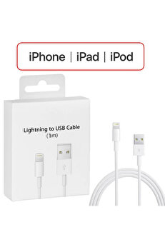 MKR İPhone 14-13-12-11 XR XS 8-7 Lİghtİng 1metre Usb Şarj Kablosu-(5775) - AYS7441-8920