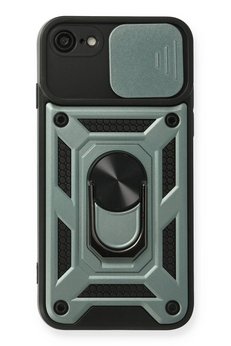 CepteToptan iPhone 7 Kılıf Pars Lens Yüzüklü Silikon - Yeşil - DROPX7540-7323