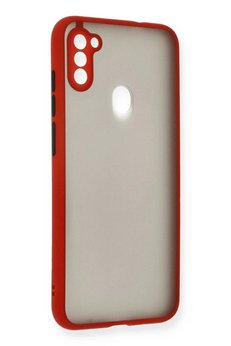 CepteToptan Samsung Galaxy A11 Kılıf Montreal Silikon Kapak - Kırmızı - DROPX7117-9891