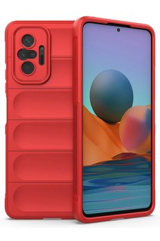 CepteToptan Xiaomi Redmi Note 10 Pro Kılıf Optimum Silikon - Kırmızı - DROPX8262-8136